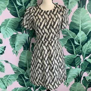 J. Crew IKat flutter sleeve dress size 0 NWOT